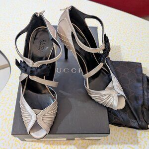 Tom Ford for Gucci Satin Runway Tessuto Heels Sz 7B